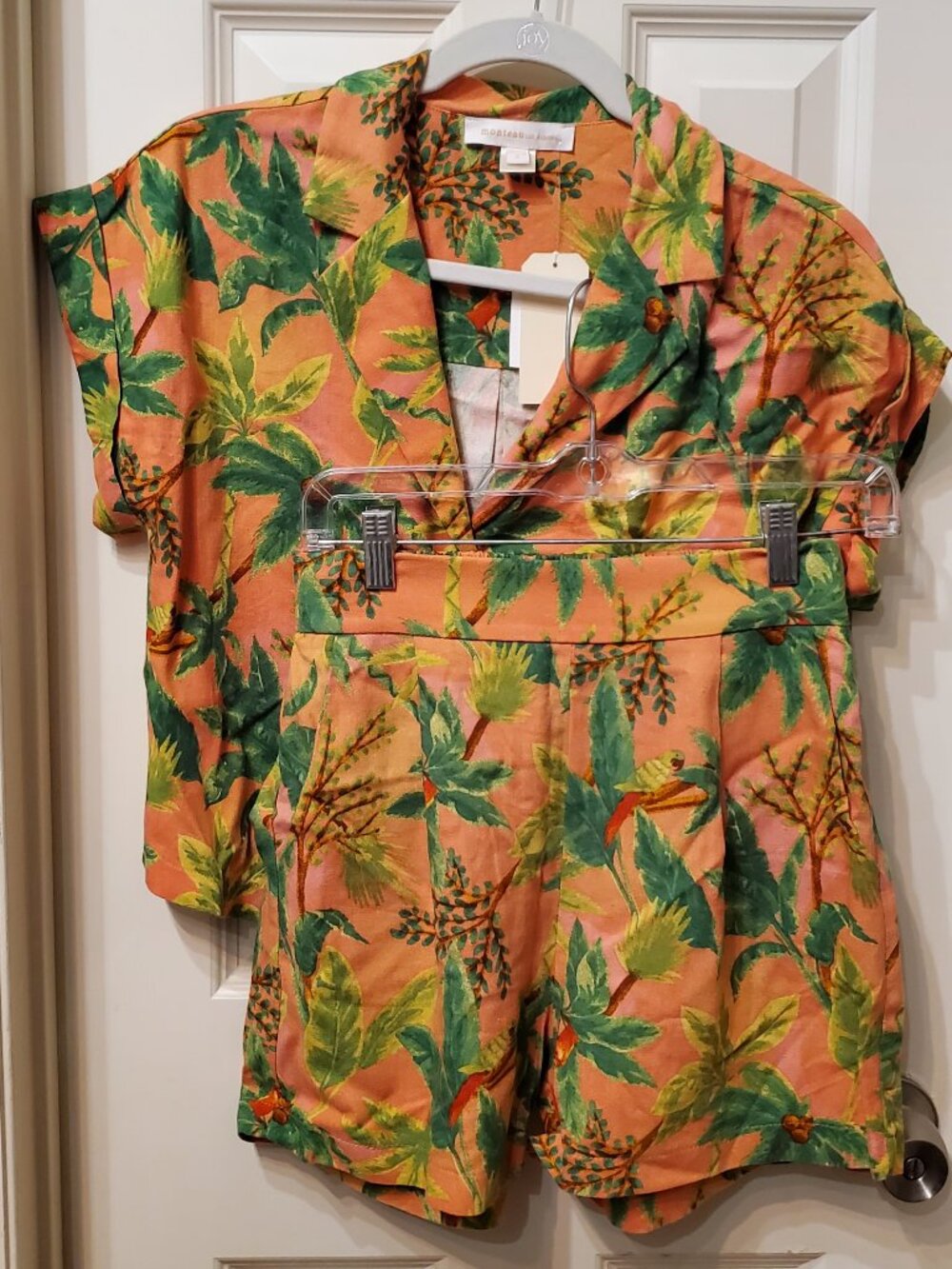 Monteau Los Angeles Linen Orange Set Size Small
